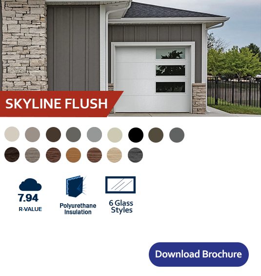 Chi Skyline Flush Chart Garage Door