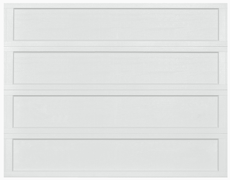 Overlay Recessed Panel long panel white