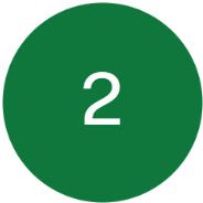 Green circle with white number two, garage door repair