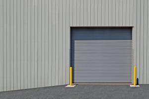 Exterior of a commercial garage door - rolling steel door