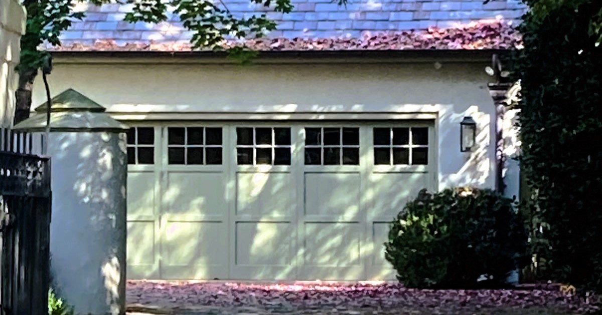 painted wood replacement garage door for Historic Door Replacement