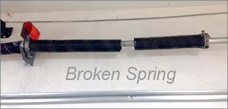 broken garage door torsion spring