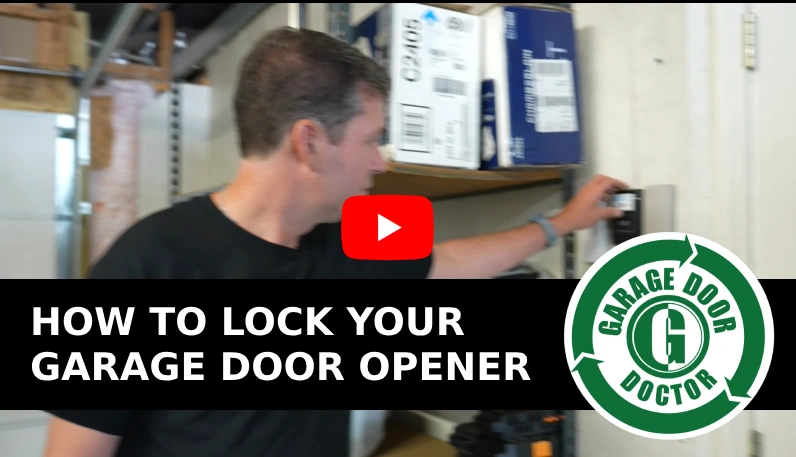 lock your garage door opener